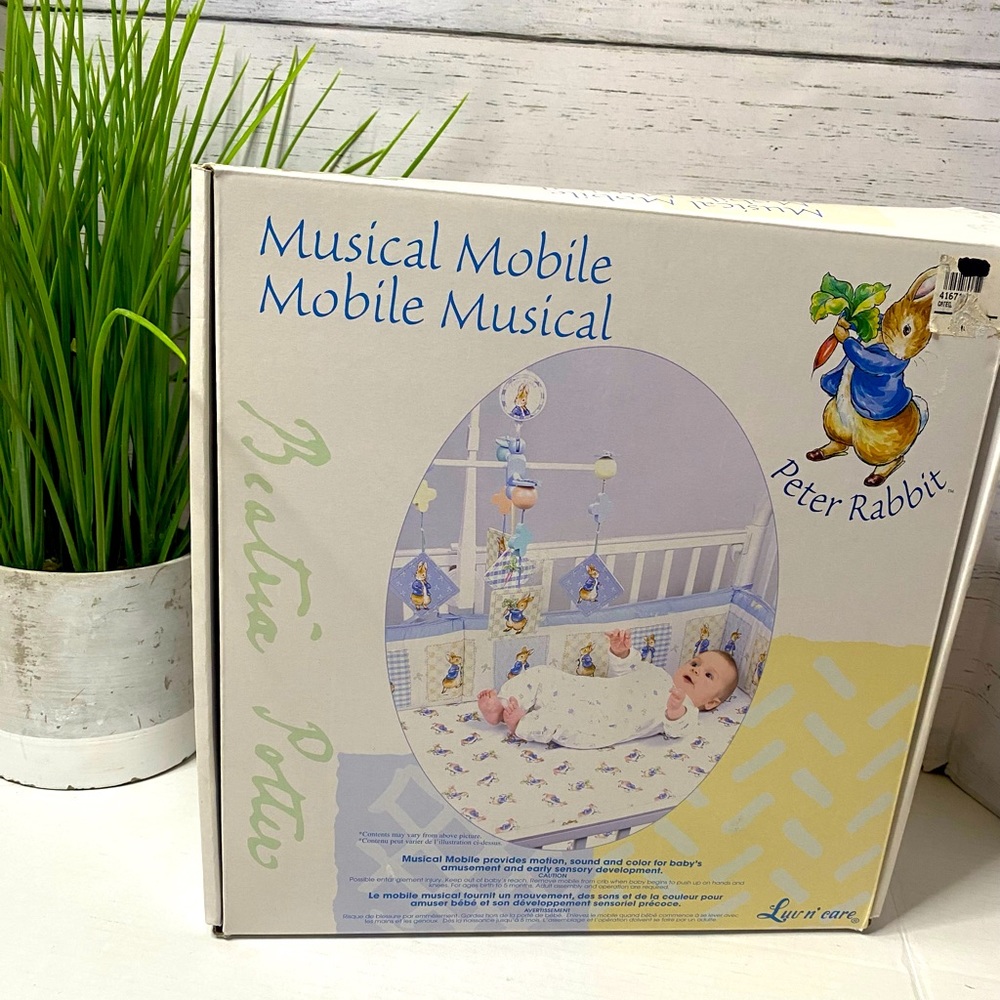 Peter Rabbit musical baby mobile
